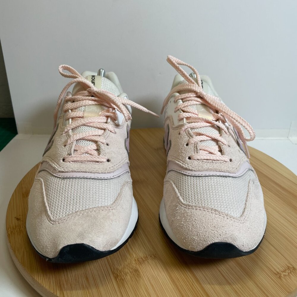 New Balance Women 10 Washed Pink White 997H Sneakers Mesh CW997HTV Athleisure - Picture 2 of 9